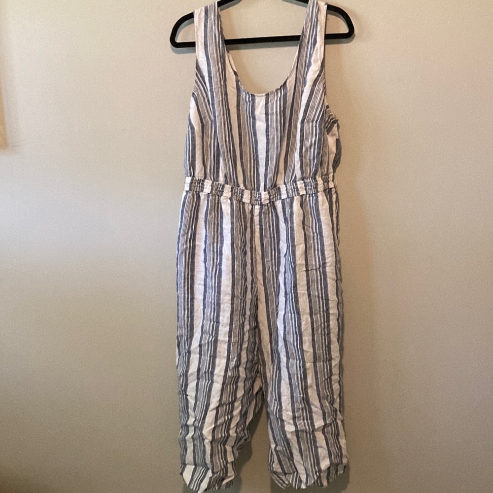 Crown & Ivy striped jumpsuit